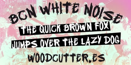 BCN White Noise Font Poster 2