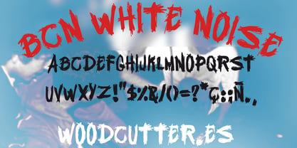 BCN White Noise Font Poster 4