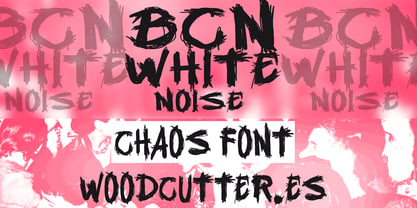 BCN White Noise Font Poster 1