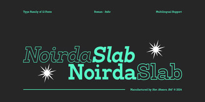 HA Noirda Slab Font Poster 1