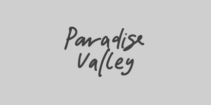 Paradise Valley Font Poster 1