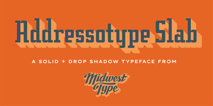 Addressotype Font Poster 1