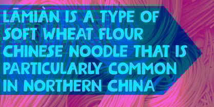 Steaming Noodles Font Poster 4