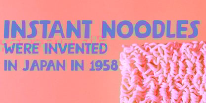 Steaming Noodles Font Poster 5