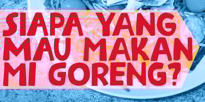 Steaming Noodles Font Poster 3