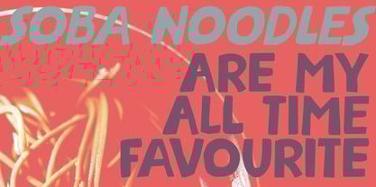 Steaming Noodles Font Poster 6