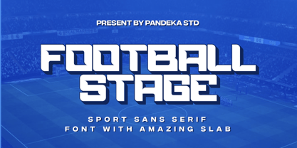 Football Stage Font Poster 1