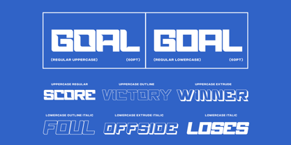 Football Stage Font Poster 5