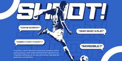 Football Stage Font Poster 3