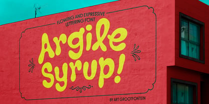 Argile Syrup Font Poster 1