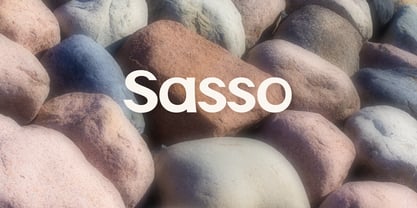 Sasso Font Poster 5