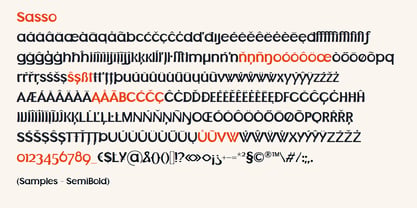 Sasso Font Poster 4