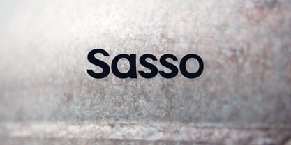 Sasso Font Poster 1