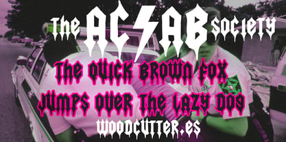 The Acab Society Font Poster 2