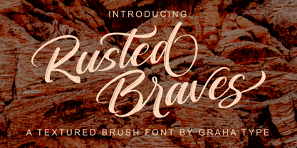 Rusted Braves Font Poster 1