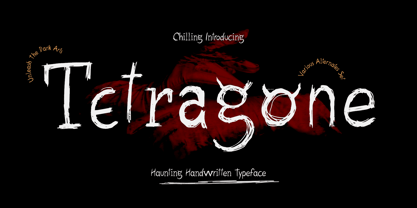 Tetragone Font Poster 1