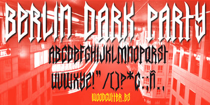 Berlin Dark Party Font Poster 3