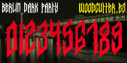 Berlin Dark Party Font Poster 6