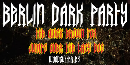 Berlin Dark Party Font Poster 1