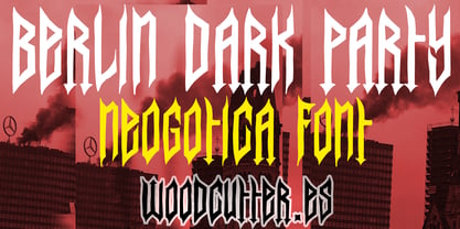 Berlin Dark Party Font Poster 2