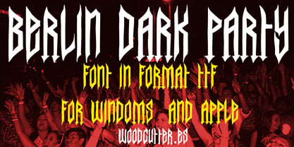 Berlin Dark Party Font Poster 4