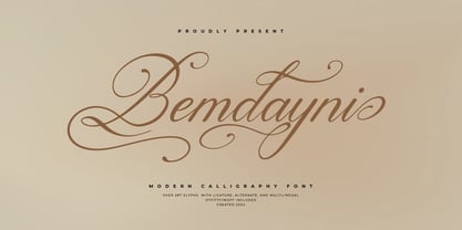 Bemdayni Font Poster 1