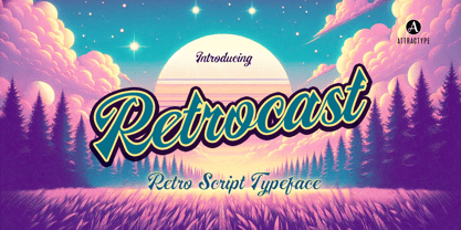 Retrocast Font Poster 1