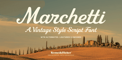 Marchetti Font Poster 1