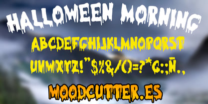 Halloween Morning Font Poster 3