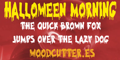 Halloween Morning Font Poster 2