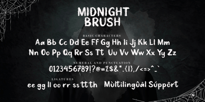 Midnight Brush Font Poster 8