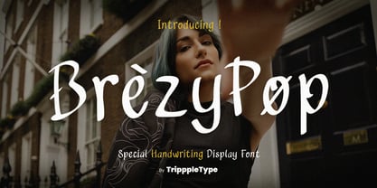 Brezypop Handwritten Font Poster 1