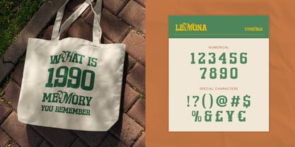 Lemona Font Poster 12