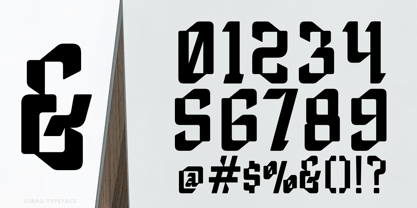 Gibao Font Poster 9