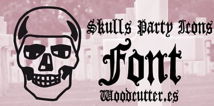 Skulls Party Icons Police Poster 4