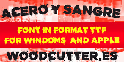 Acero y Sangre Font Poster 4