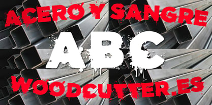 Acero y Sangre Font Poster 5