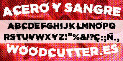 Acero y Sangre Font Poster 3