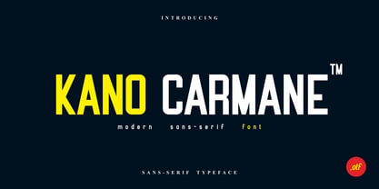 Kano Carmane Font Poster 1