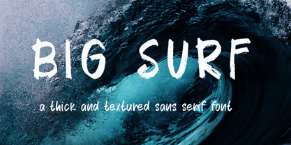 Big Surf Font Poster 1