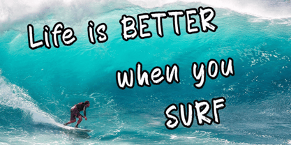 Big Surf Font Poster 3