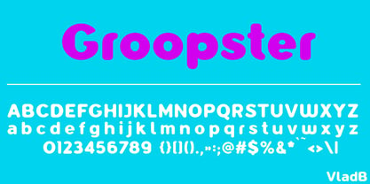 Groopster Font Poster 3