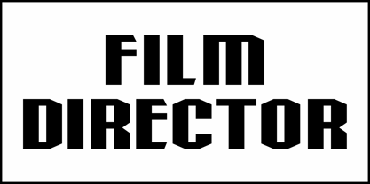 Film Director JNL Font Poster 2