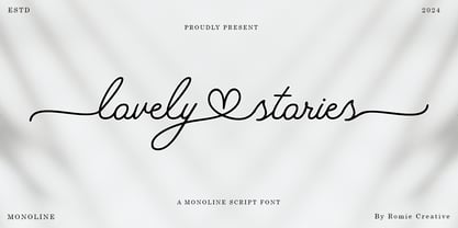 Lovely Stories Font Poster 1