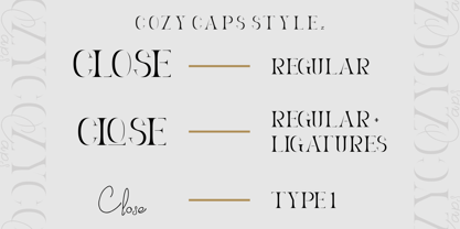 Cozy Caps Font Poster 10