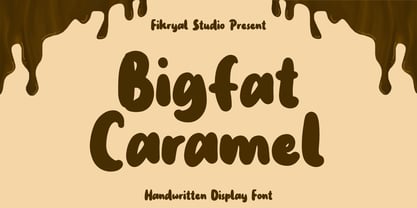 Bigfat Caramel Font Poster 1