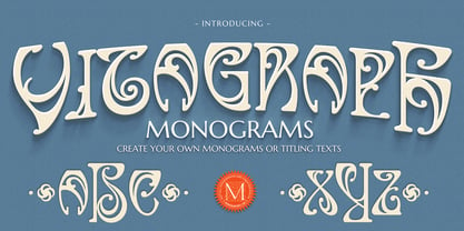 MFC Vitagraph Monogram Font Poster 1