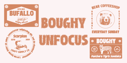 Boughy Unfocus Font Poster 2