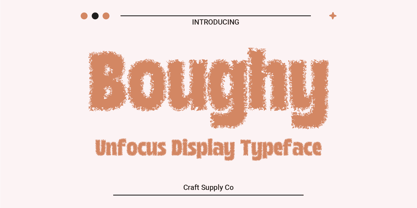 Boughy Unfocus Font Poster 1