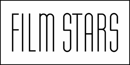 Film Stars JNL Font Poster 2